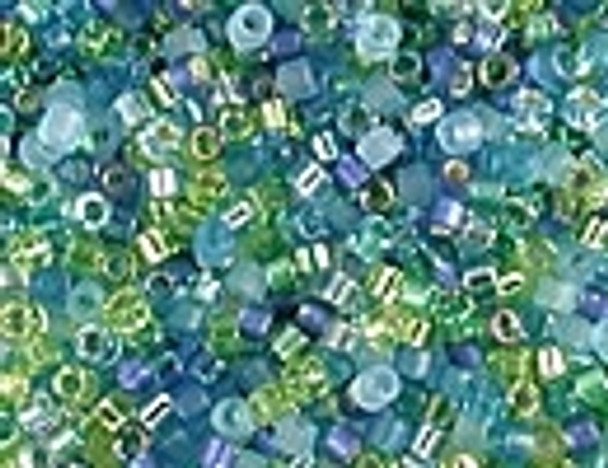 DBMIX-21 Delica Mix - Electric Blue Lagoon Size 11 Miyuki Beads Embellishing Plus