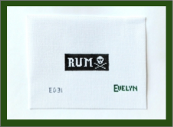 Rum 2.5 inches x 1 inch  18 Mesh Evelyn Designs
