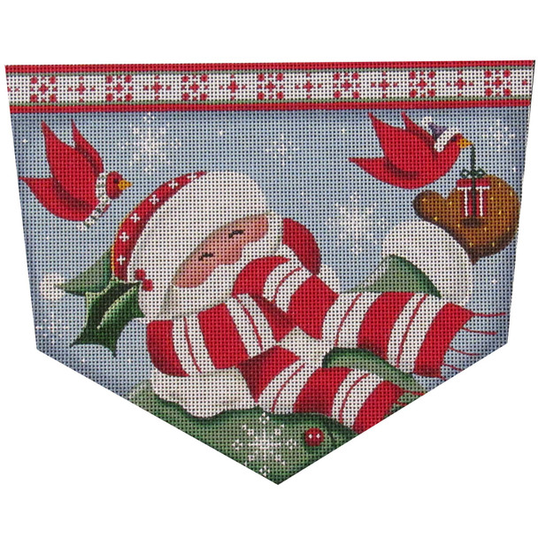 1476a Cardinal Santa 8" x 11" 13 Mesh Rebecca Wood Designs!