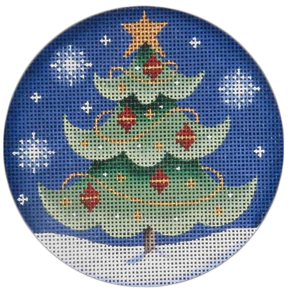 1049f Red ball tree 4" Round 13 Mesh Rebecca Wood Designs!