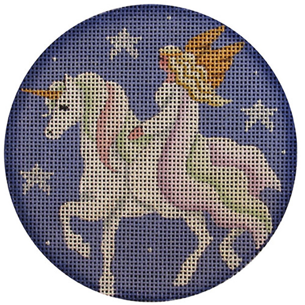 1055c Unicorn Ride 4" Round 18 Mesh Rebecca Wood Designs!