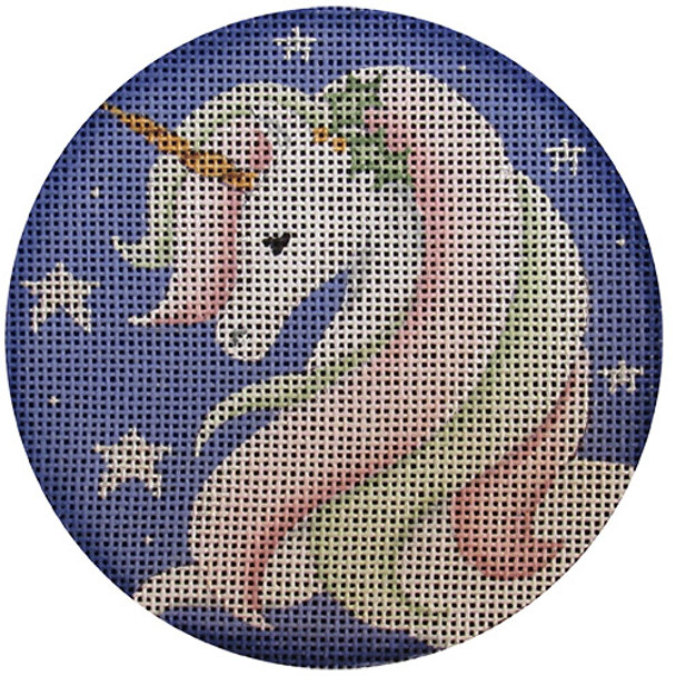 1055a She, Unicorn 4" Round 13 Mesh Rebecca Wood Designs!