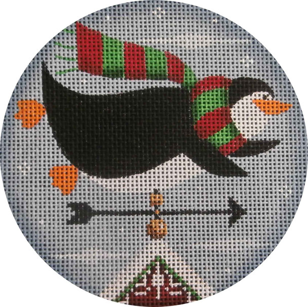 1046e Penguin vane 4" Round 18 Mesh Rebecca Wood Designs!