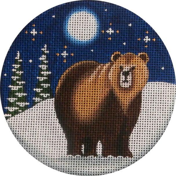 1047c Grizzly Bear 4" Round 13 Mesh Rebecca Wood Designs!