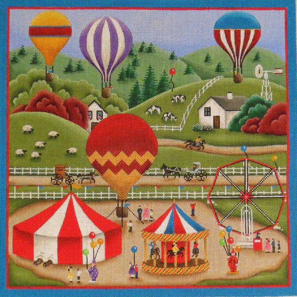 430dx County fair 16" x 16" 13 Mesh Rebecca Wood Designs!