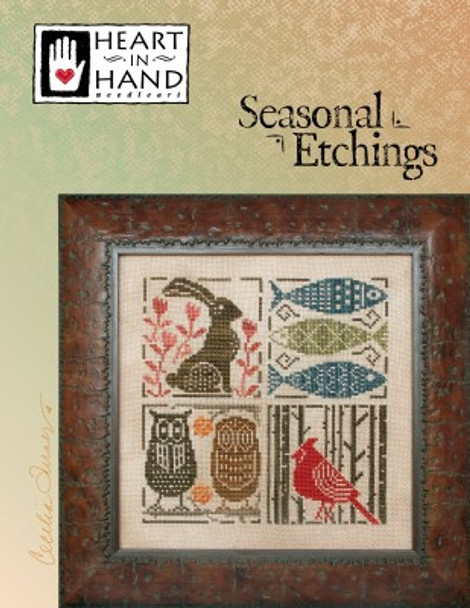 Seasonal Etchings 103W x 103H & The Seasons is 169W x 11H by Heart In Hand Needleart 22-1495 YT