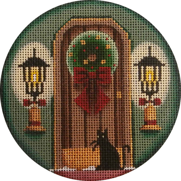 1044d Come on...it’s Christmas eve! Door 4" Round 13 Mesh Rebecca Wood Designs!