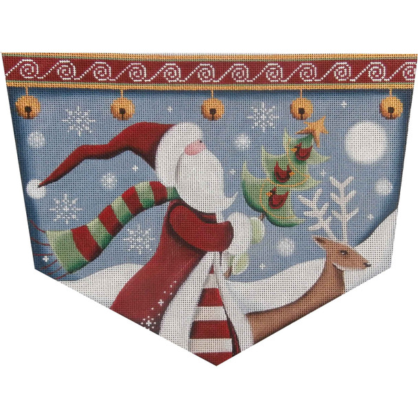 1468a Folk Santa 8" x 11" 13 Mesh Rebecca Wood Designs!