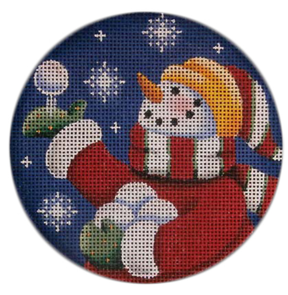 1049c Snowballs 4" Round 13 Mesh Rebecca Wood Designs!