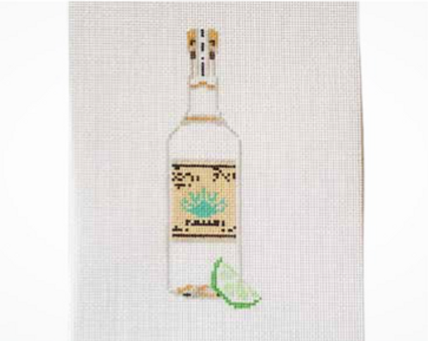 WS-021 Casamigos 2” wide by 5.5” tall 18 Mesh FOOD AND SPIRITS WIPSTITCH Needleworks!