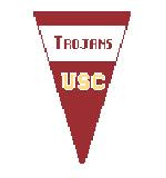 PE134 USC Pennant  4 x 6 Kathy Schenkel Designs