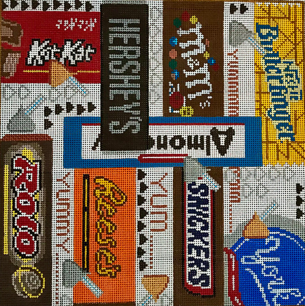 P-091 CANDY BAR PILLOW 11 x 11 13 Mesh