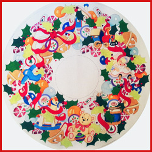 MTS-02 Toys 20" round 13 Mesh WREATH OR MINI TREE SKIRT Strictly Christmas