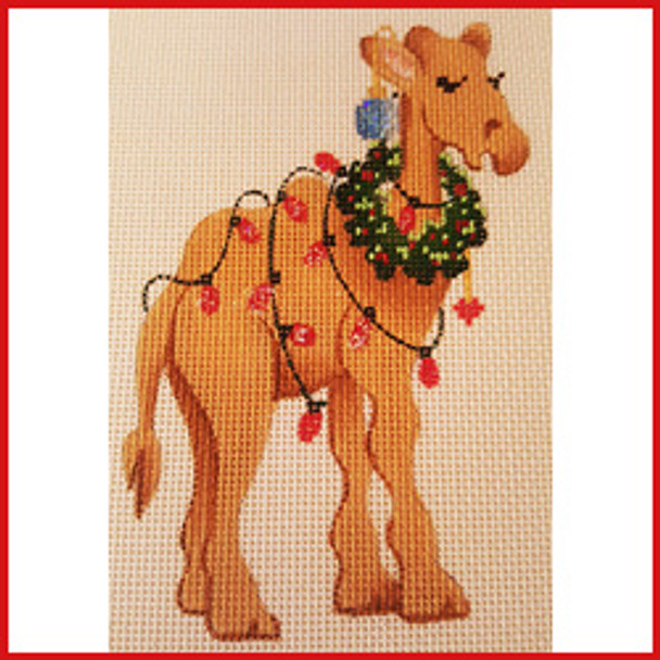 COAN-06 Camel w/lights 6" x 3 1/2" 18 Mesh Strictly Christmas