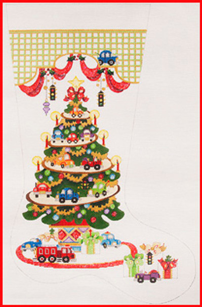 CS-146 Transportation Tree 13 Mesh 23" TALL Strictly Christmas!