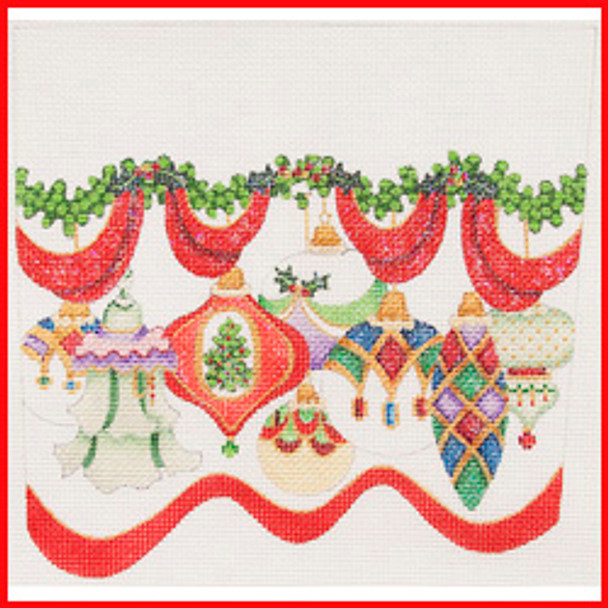 CSC-101 Ornaments 9 1/2" x 10 1/2" 18 Mesh STOCKING CUFF Strictly Christmas!