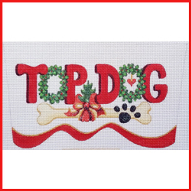 CSC-1004 Top Dog cuff 6" x 10" 13 Mesh STOCKING CUFF Strictly Christmas!
