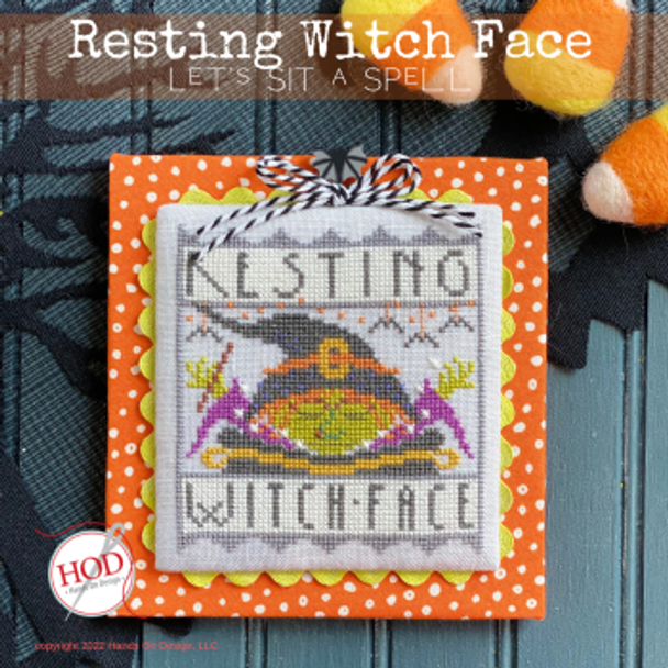 Resting Witch Face 61 x 65 by Hands On Design 22-2540 YT
