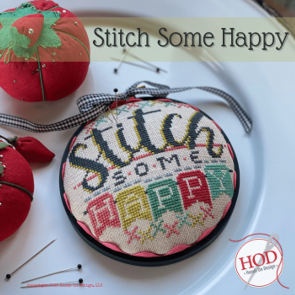 Stitch Some Happy 65 x 64 by Hands On Design 22-2537 YT