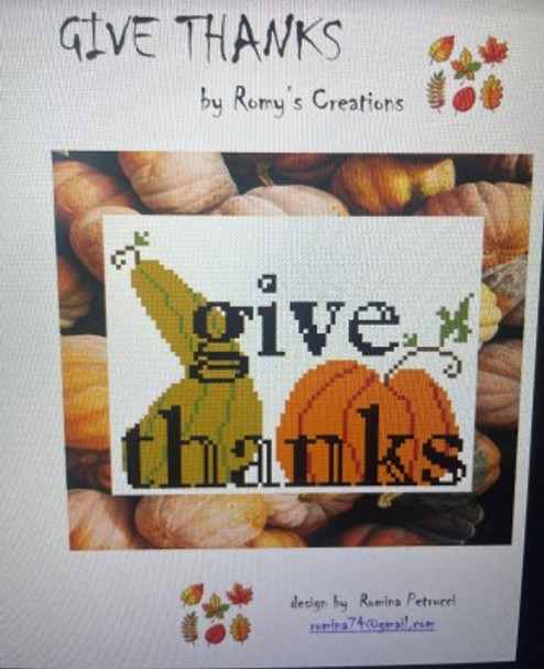 Give Thanks 75h x 80w by Romy's Creations 22-2978 YT