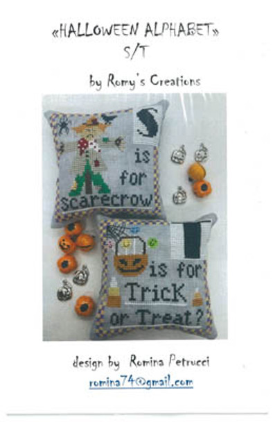 Halloween Alphabet - S & T 60 x 60 by Romy's Creations 22-1272 YT