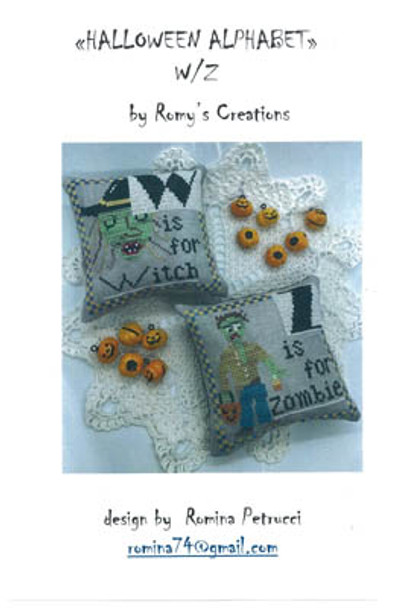 YT Halloween Alphabet - W & Z 60 x 60 by Romy's Creations