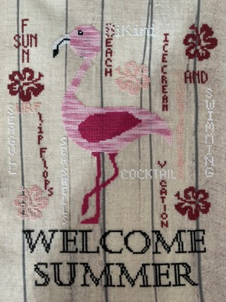 Welcome Summer 130 x 160 by Romy's Creations 22-1429 YT