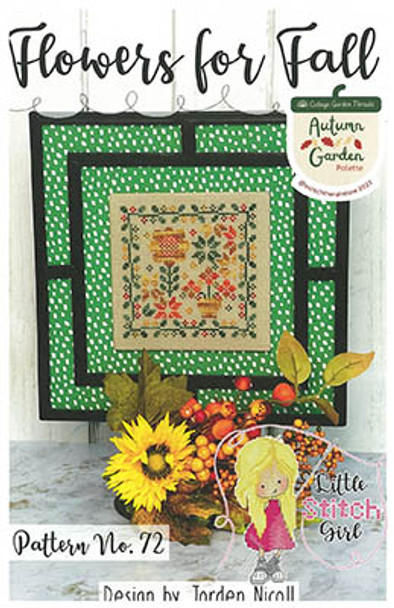 Flowers For Fall 61w x 61h by Little Stitch Girl 23-1011 YT