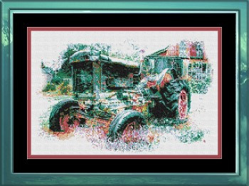 Old Green Tractor 228w x 148h by Ronnie Rowe Designs 22-2299
