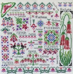 Dreaming Of Fuchsia 198 x 198 by Rosewood Manor Designs 21-2056 YT