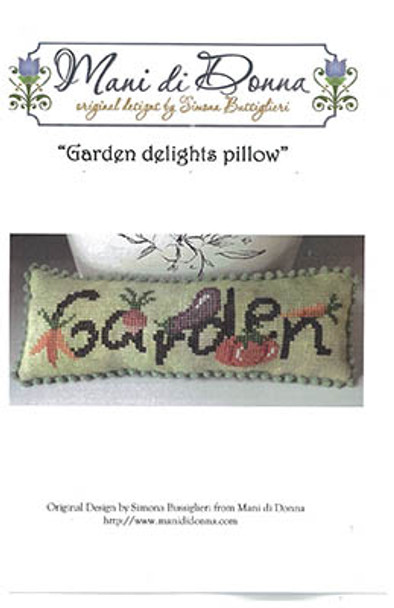 Garden Delights Pillow by Mani Di Donna H22-2056