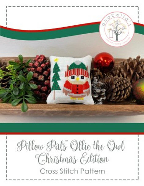Ollie The Owl Christmas Edition 64w x 64h by Anabella's 22-3066 YT WAB164