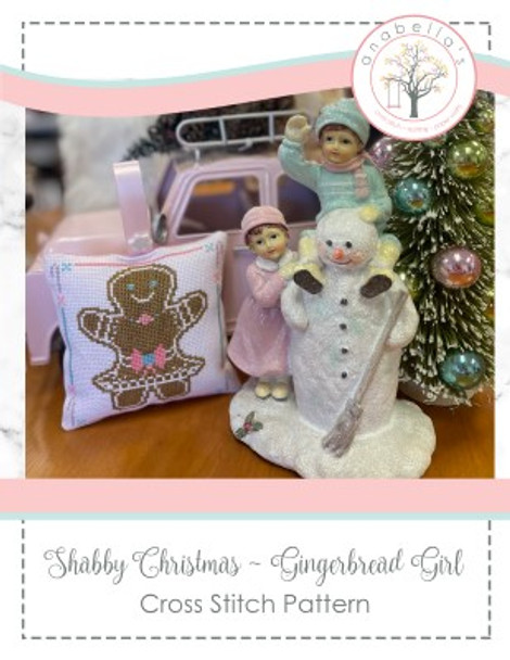 Shabby Christmas - Gingerbread Girl 64w x 64h by Anabella's 22-3163 YT WAB175