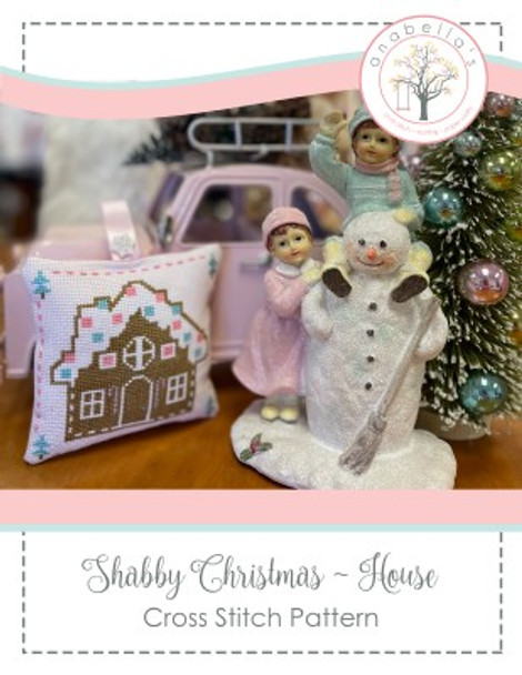 Shabby Christmas - House 64w x 64h by Anabella's 22-3161 WAB176