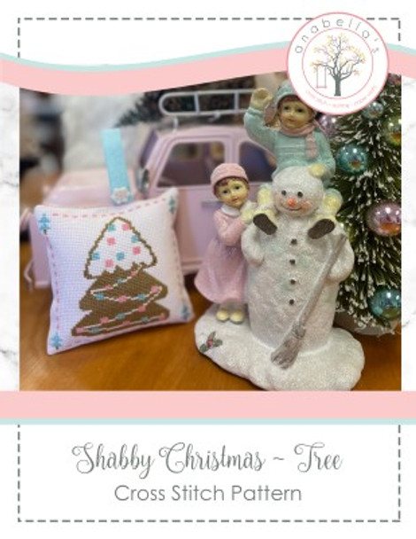 Shabby Christmas - Tree by 64w x 64h Anabella's 22-3165 YT WAB179