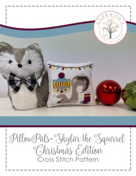 Skylar The Squirrel Christmas Edition 64w x 64h  by Anabella's 22-3067 WAB165