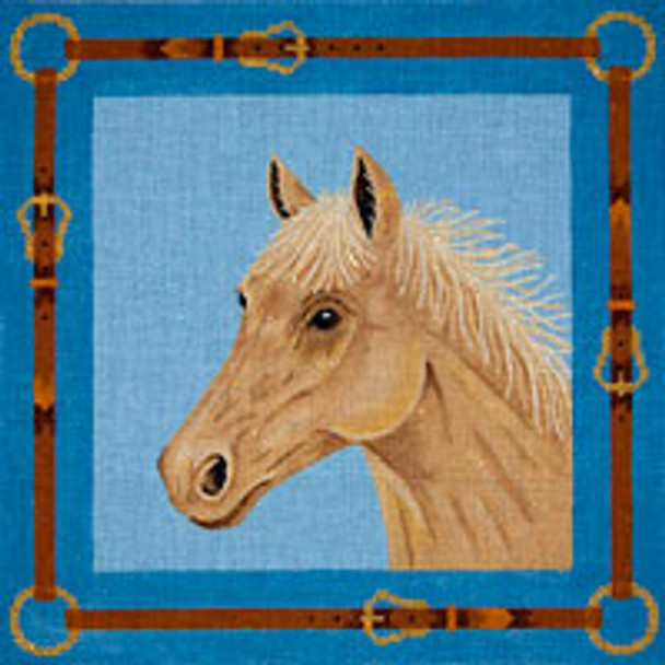 Animal A015 Honey Horse 12 x 12 13 Mesh JP Needlepoints