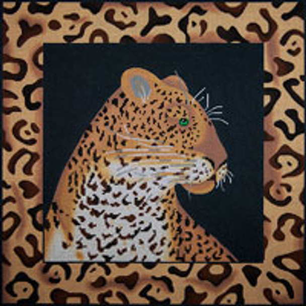 Animal A086 Leopard And Skin 15 x 15 13 Mesh JP Needlepoint