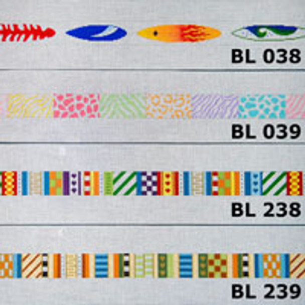BELT BL238 Happy Hearts & Stripes 36 x 1.25 on 18 Mesh JP Needlepoint