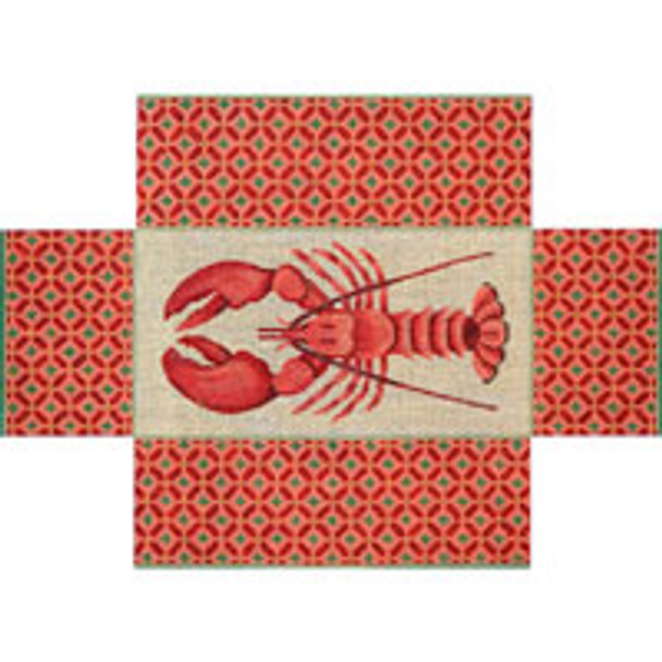 BRICK COVER BC015 Linda’s Elegant Lobster 10 x 14 13 Mesh JP Needlepoint