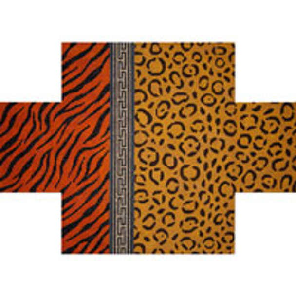 BRICK COVER BC051 Leopard & Tiger Skin 10 x 14 13 Mesh JP Needlepoint