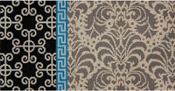 Miscellaneous L562 Medallion Damask in Beige 8 x 16 13 Mesh JP Needlepoint