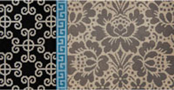 Miscellaneous L560 Rose Damask in Beige 8 x 16 13 Mesh JP Needlepoint