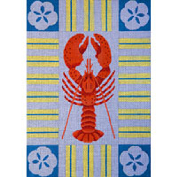 SEA LIFE S010 Lobster & Sand Dollars 8 x 11.5 13 Mesh JP Needlepoint