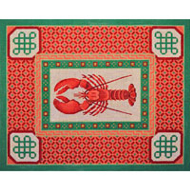 SEA LIFE S150 Lobster w/Spicy Borders 13 x 16 13 Mesh JP Needlepoint