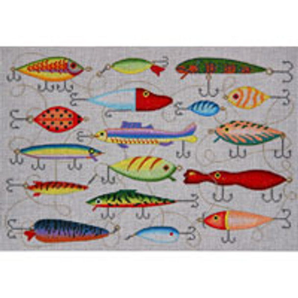 SEA LIFE S175 Lured Tails 11 x 15 13 Mesh JP Needlepoint