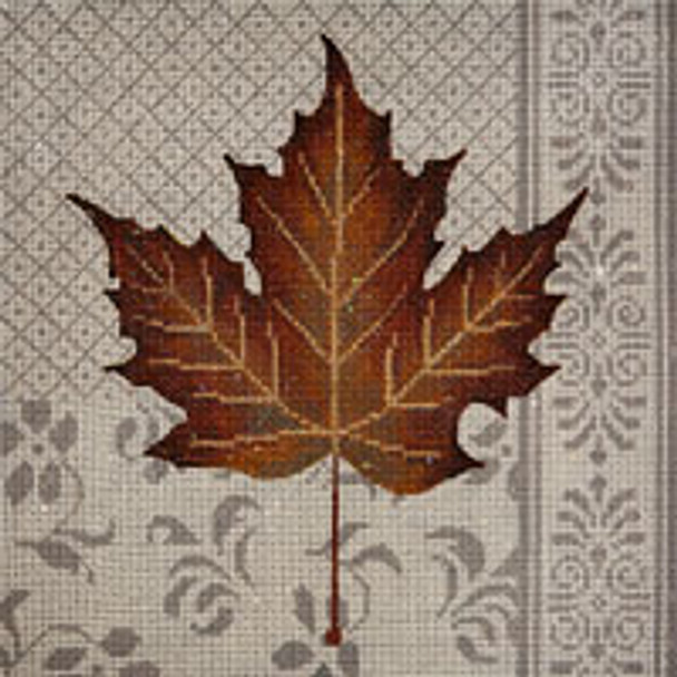 VEGETATION V091 Maple Leaf Patchwork 7 x 7 18 Mesh JP Needlepoint