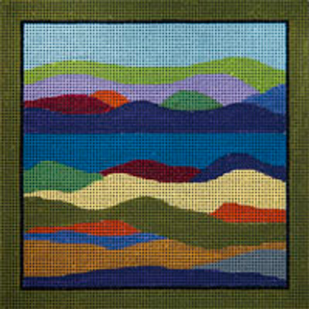 VEGETATION MB009 Salinas River Valley 7 x 7 13Mesh JP Needlepoint