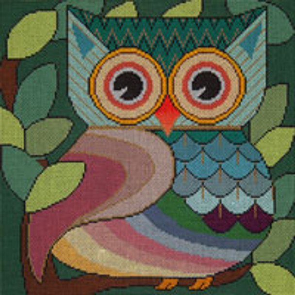 Bird/Insect DDB002 Who Gives A Hoot Owl 15 x 15 15 x 15 10 Mesh JP Needlepoint