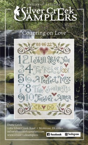 Counting On Love 95 x 129 by Silver Creek Samplers 22-1511 YT